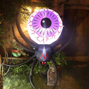 Mocsicka Halloween 8FT Evil Big Eyed Spider Inflatable Air Model-Mocsicka Party