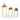 Mocsicka 3Pcs Golden Hollow Square Column High-end Cake Decorating Tray