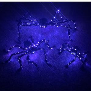 Halloween Luminous Plush Spider Decoration Props-Mocsicka Party