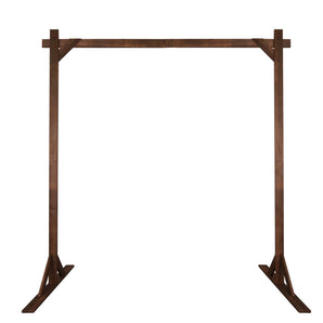 Flash Sale Mocsicka 7.2FT Wooden Arch Stand Outdoor Lawn Wedding Decoration Props