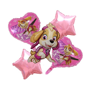 Mocsicka Paw Patrol Foil Balloon Accessories- Giant 5Pcs