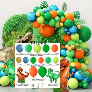 Mocsicka 131 Pcs Jungle Dinosaur Balloon Arch Kit