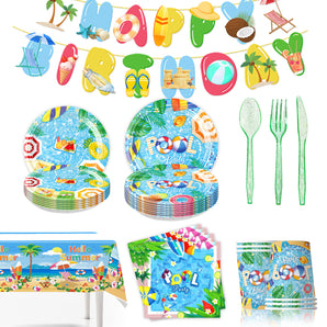 Mocsicka Summer Pool Party Birthday Party Tableware
