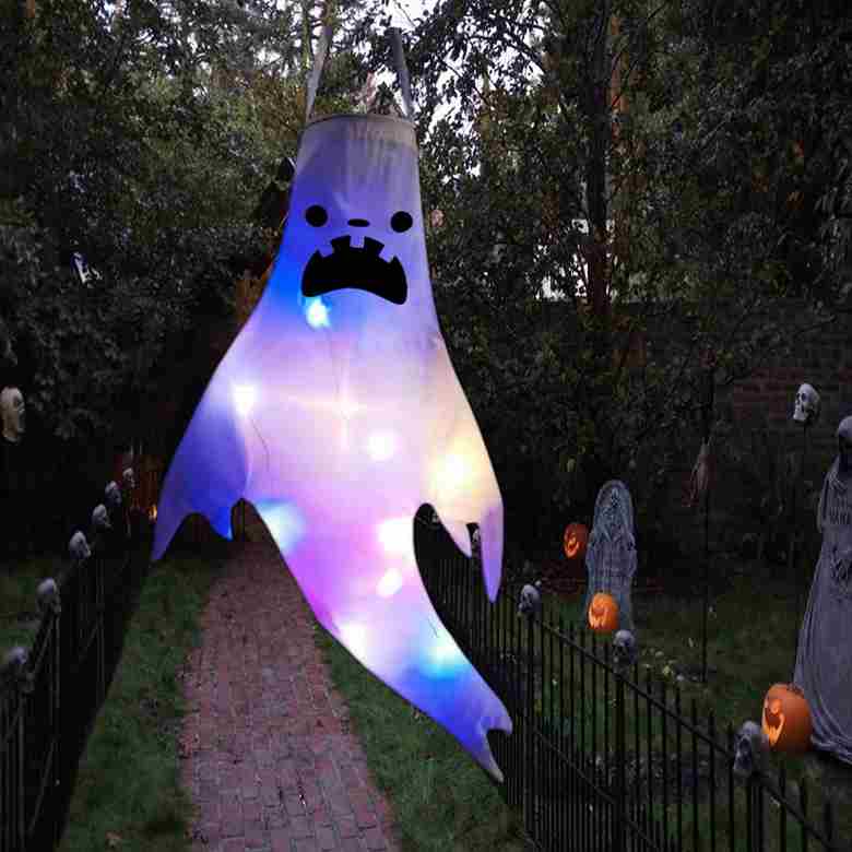 Halloween LED Luminous Ghost Pendant Party Decoration Props-Mocsicka Party