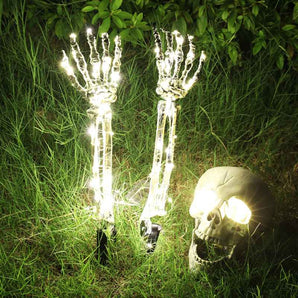 Mocsicka Halloween Luminous Skull Five-piece Decorative Floor Insert