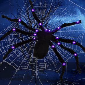 Halloween Luminous Plush Spider Decoration Props