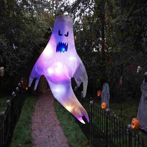 Halloween LED Luminous Ghost Pendant Party Decoration Props