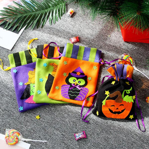 Mocsicka 4Pcs Halloween children's portable candy bags Halloween Accessories