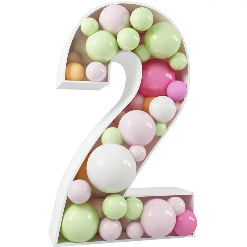 Mocsicka Balloon Number KT Board for Party Decoration