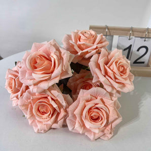 Mocsicka 11 Colors Artificial Rose Bouquet Wedding Decoration