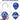 Mocsicka Navy Blue Space Astronaut Theme Balloon Arch Set Party Decoration