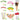 Mocsicka 140PCS Fruit Cake Straws Toothpick Party Creative Decoration Accessories
