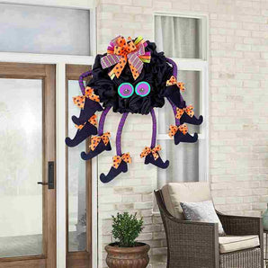 Halloween Multi-Legged Witch Wreath Front Door Decoration Props-Mocsicka Party
