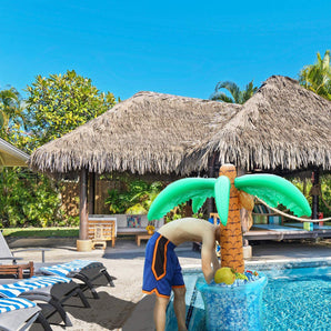 Mocsicka Inflatable Palm Tree for Summer Tropical Themed Pool Party Decorations