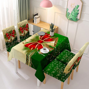 Mocsicka Christmas Themed Tablecloths and Chair Covers
