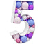 Mocsicka Balloon Number KT Board for Party Decoration