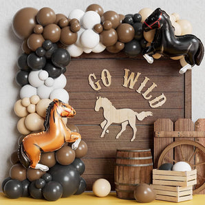 Mocsicka Vintage Farm Steed Theme Balloon Arch Set Party Decoration