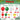 Mocsicka Red White Green Christmas Theme Balloon Arch Set