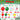 Mocsicka Red White Green Christmas Theme Balloon Arch Set