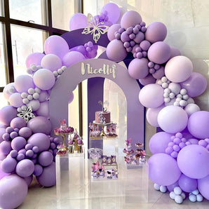 Mocsicka Lavender Purple Latex Balloon Arches Set Party Decoration