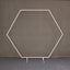 Flash Sale Mocsicka White&Gold Metal Hexagon Arch Stand for Party Decoration