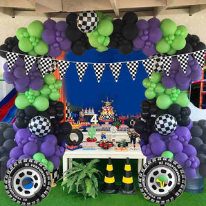 Mocsicka Racing Theme Latex Balloons Set Party Decoration