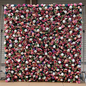 Mocsicka Wedding Multiple Colour Artificial Fabric Flower Wall Birthday Party Decor