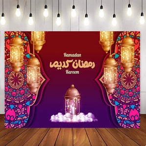 Mocsicka Eid Mubarak Ramadan Party Decoration Backdrop