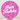 Mocsicka Glitter Pink Happy Birthday Party Round Cover Backdrop