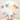 Mocsicka Warm Color Butterfly Happy Birthday Party Round Cover Backdrop