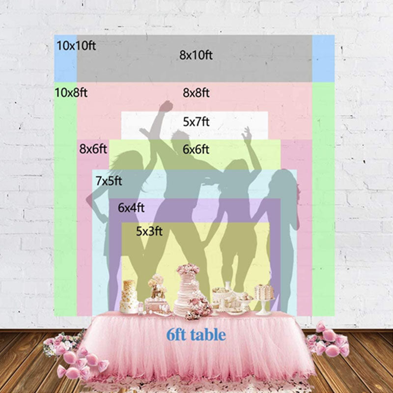 [Only Ship To U.S] Mocsicka Boho Pink Flowers and Gold Dots Baby Shower Backdrop