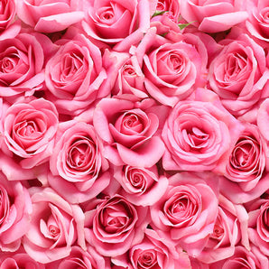Mocsicka Pink Rose Ployester Floor for Wedding Party Decoration