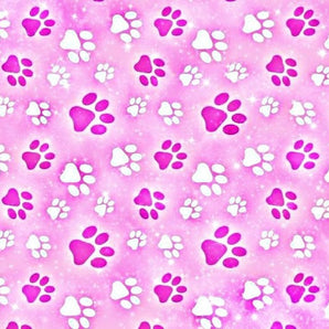 Mocsicka Pink Paw Ployester Floor for Birthday Party Decoration