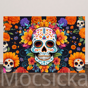 Mocsicka Vibrant & Joyful for Dia de los Muertos Mexico Fiesta Backdrop