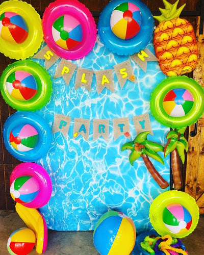 Mocsicka Summer Splash Party Backdrop for Party Decoration-Mocsicka Party