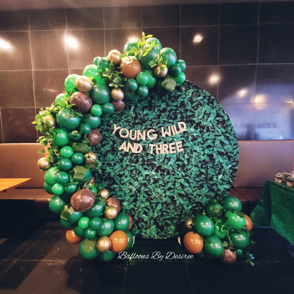 Mocsicka Young Wild And Three Green Leaves Happy Birthday Round Cover-Mocsicka Party