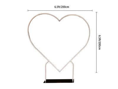 Mocsicka Heart-shaped aluminum alloy Stand and Double-printed Cover Backdrop for Party Decoration-Mocsicka Party