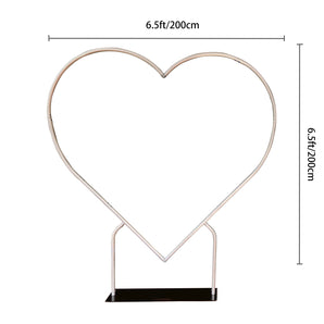 Mocsicka Heart-shaped aluminum alloy Stand and Double-printed Cover Backdrop for Party Decoration-Mocsicka Party