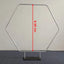 Mocsicka 6.5FT Aluminum Alloy Hexagonal Metal Stand for Party Decor-Mocsicka Party