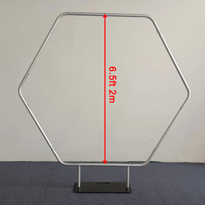 Mocsicka 6.5FT Aluminum Alloy Hexagonal Metal Stand for Party Decor-Mocsicka Party