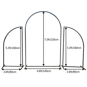 Mocsicka Customize Double-printed Quarter Circle Chiara Cover Backdrop