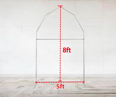 Mocsicka House Shape aluminum alloy Stand and Double-printed Cover Backdrop for Party Decoration-Mocsicka Party