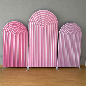 Mocsicka Classic Pink Double-printed Chiara Cover Backdrop for Party Decoration-Mocsicka Party