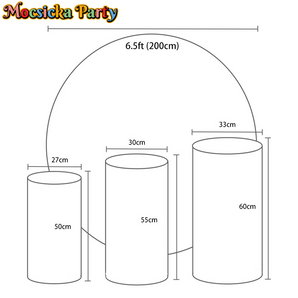 Mocsicka Baby Safari Animals Round cover and Cylinder Cover Kit for Birthday Party Decoration