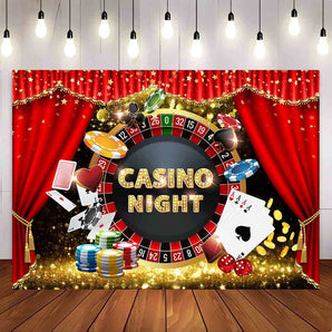 Mocsicka Casino Night Party Backdrop