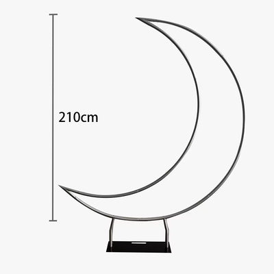 Mocsicka Half Crescent aluminum alloy Stand and Double-printed Cover Backdrop for Party Decoration-Mocsicka Party