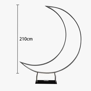 Mocsicka Half Crescent aluminum alloy Stand and Double-printed Cover Backdrop for Party Decoration-Mocsicka Party