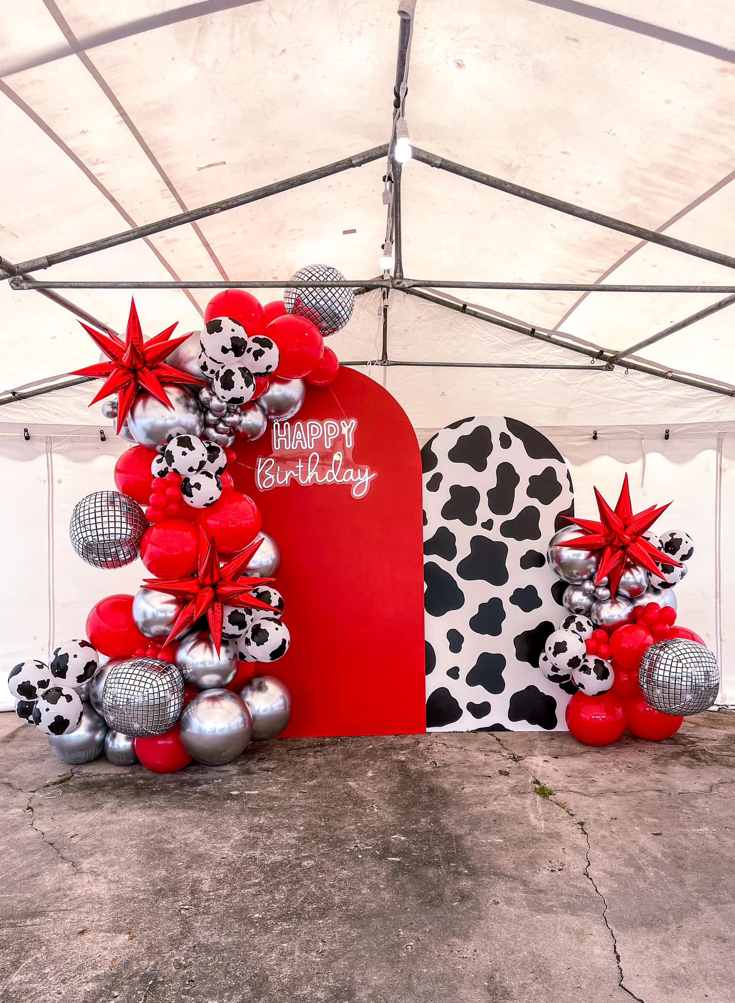 Mocsicka Custom 2-Pieces Double-printed Chiara Cover Backdrop for Birthday-Mocsicka Party