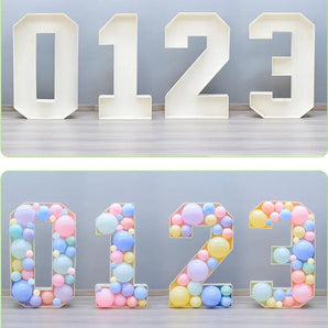 Mocsicka Balloon Number KT Board for Party Decoration
