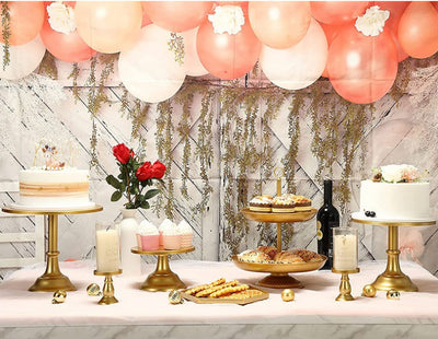Mocsicka 7Pcs Birthday Wedding Cake Dessert Dessert Stand Cake Stand Decoration Accessories